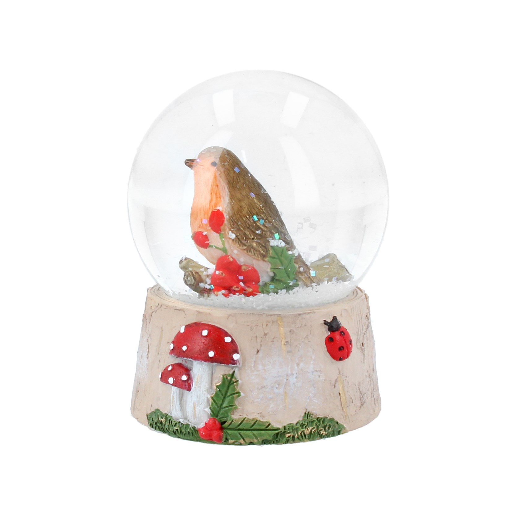 Gisela Graham Miniature Santa Snow Globe-Novelty Home Decoration 