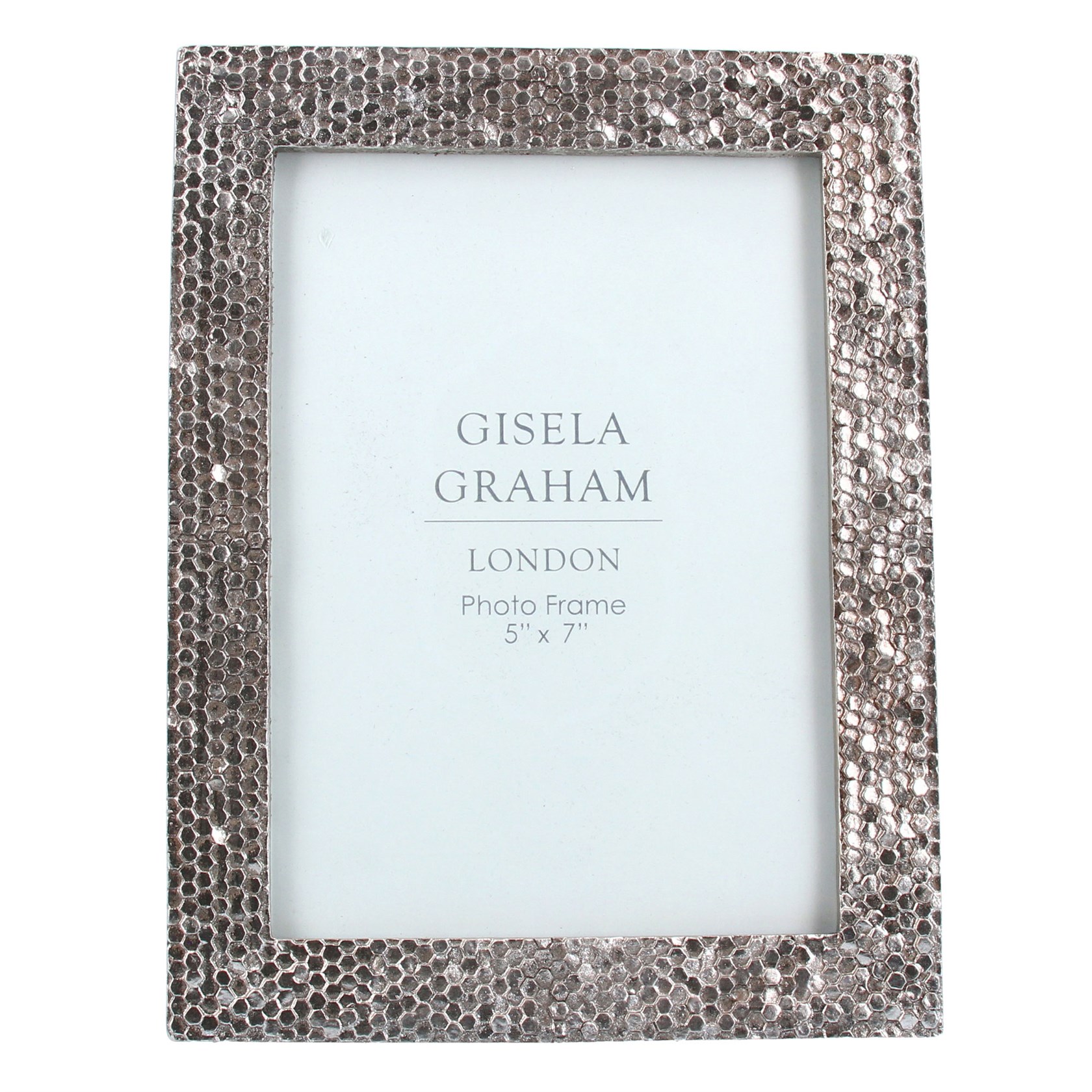 Gisela Graham White Wash Beaded Resin Picture Frame 4x6