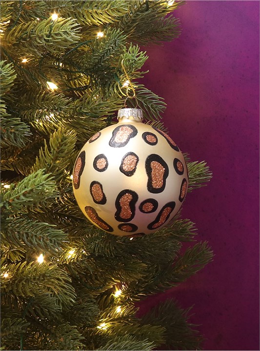 leopard christmas ornaments