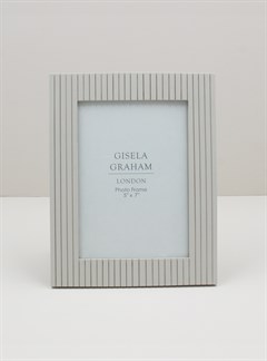 Gisela Graham White Wash Beaded Resin Picture Frame 4x6