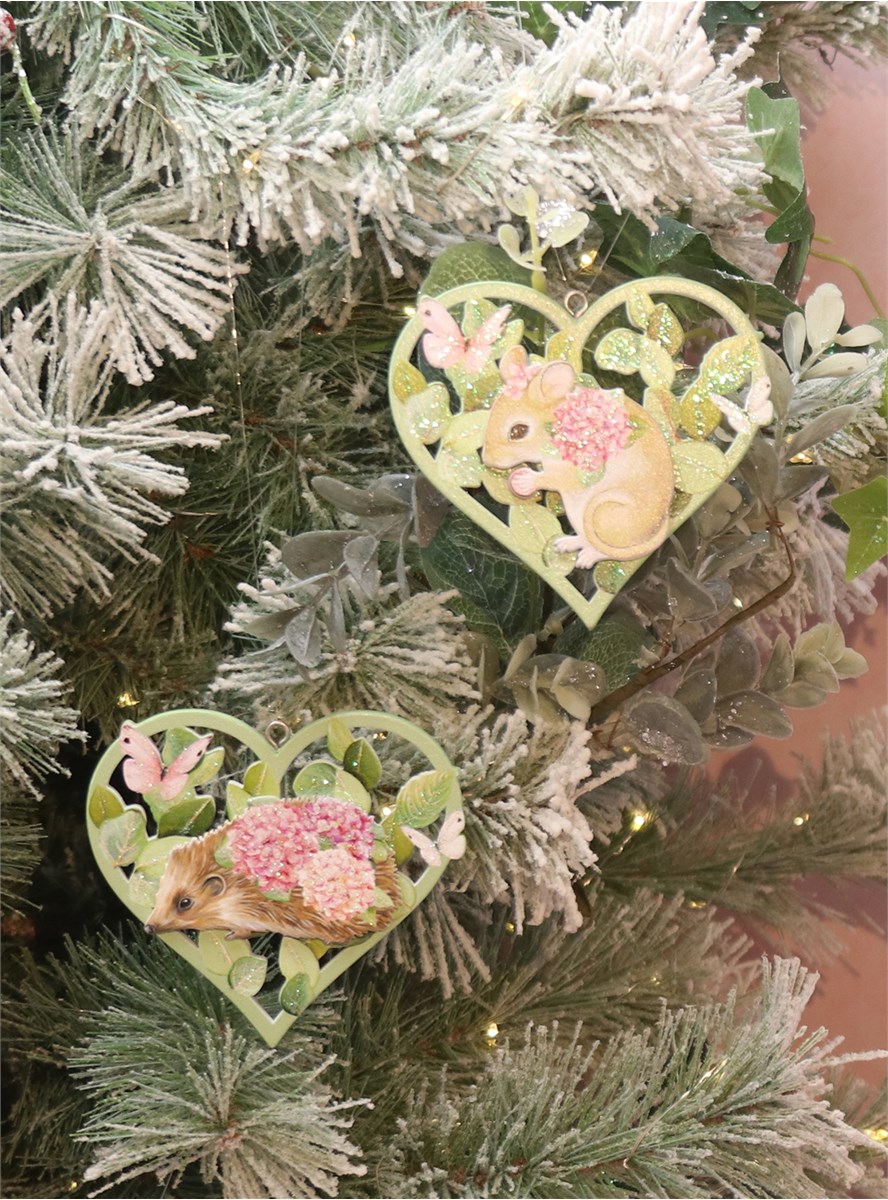 Gisela Graham Shimmering iridescent Acrylic Swan Christmas Tree Decoration
