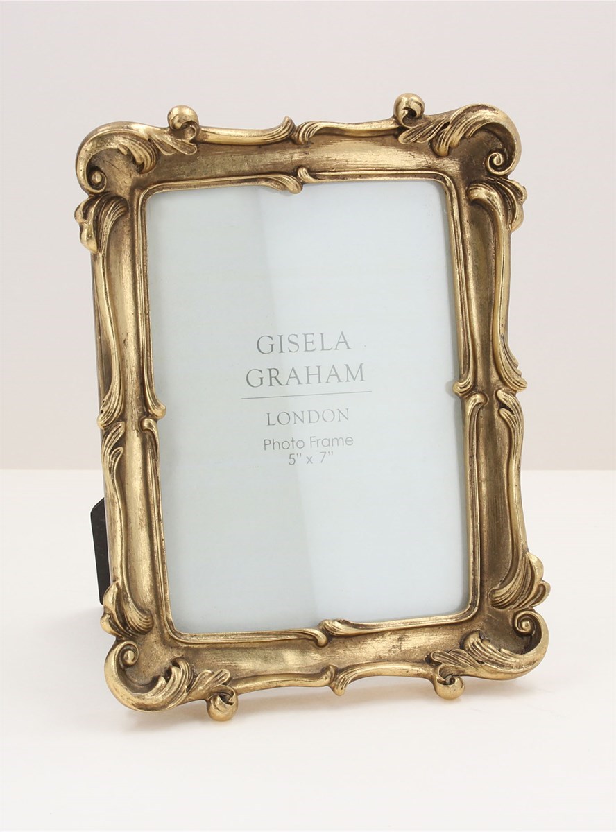 Stunning Gold Deco Fan Resin 5 x 7 Photo Frame by Gisela Graham