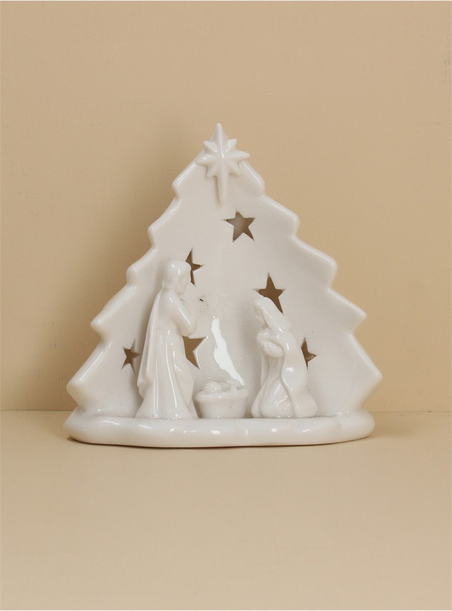 Gisela graham ceramic nativity set-christmas 